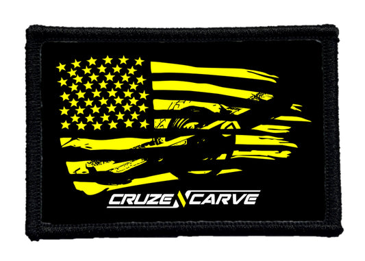 American Flag with Onewheel Patch - Yellow