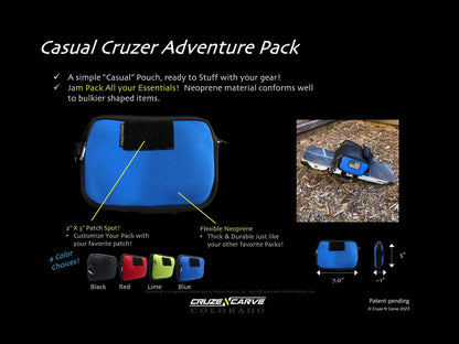 The "Casual Cruzer" Adventure Pack (Pack Only) (Onewheel GT/GTS/XRC, Onewheel Pint X/XR/+ Compatible)